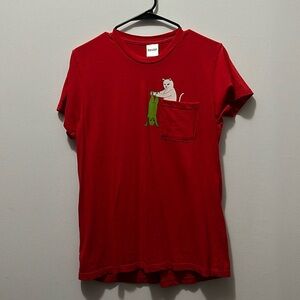 RIPNDIP T-Shirt - Red - Size: Large